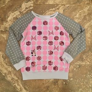 Disney Parks girls size M Minnie Mouse sweater
